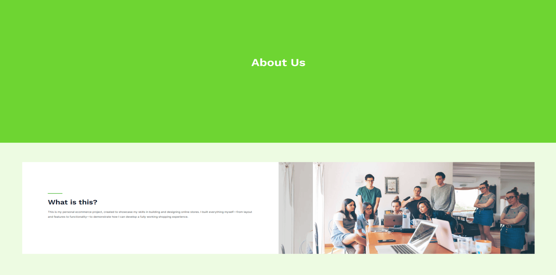 All In One Ecommerce Store About Us